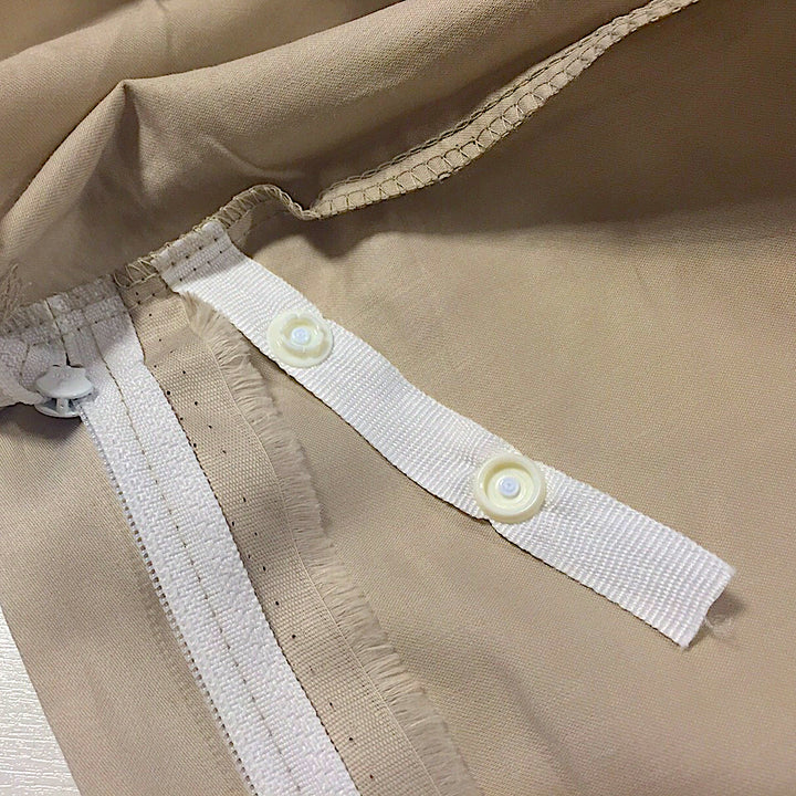 オーダーカバーの8ヶ所ホック留め画像