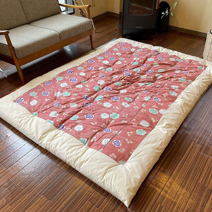 打ち直しあわうめ柄掛布団3-睡眠屋