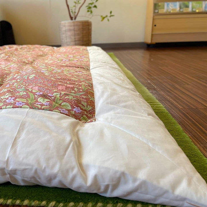 打ち直しさらさ柄掛布団3