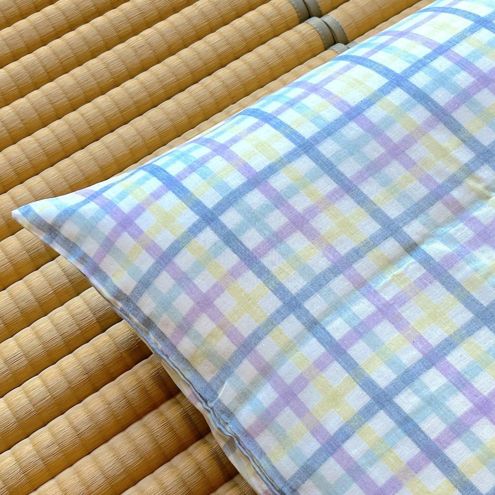 【即納】敷カバー ふたえガーゼ チェック - 睡眠屋