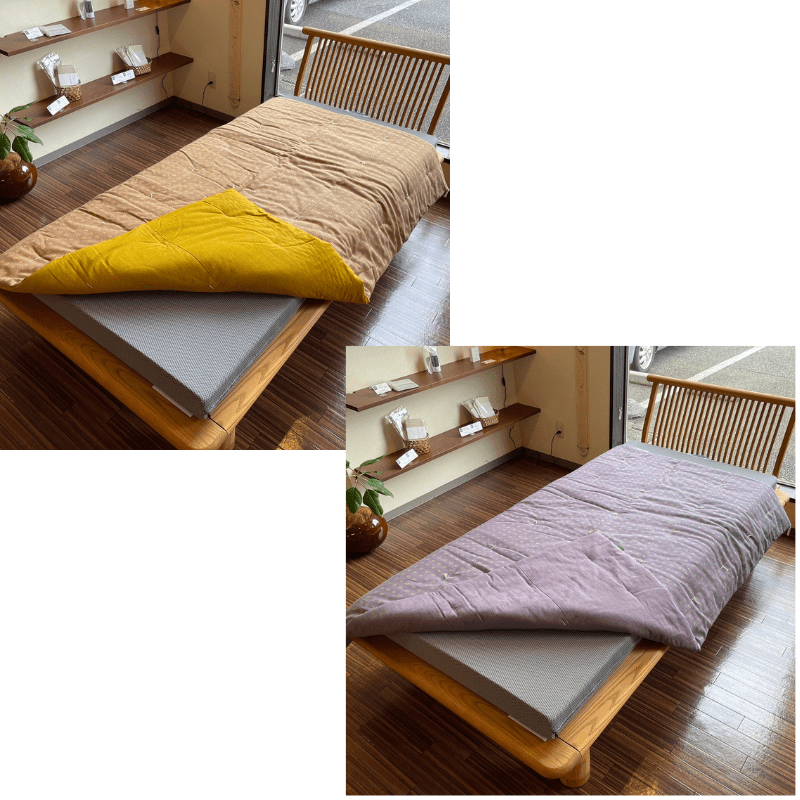 【納品事例】残り綿を活用した肌掛け布団 - 睡眠屋