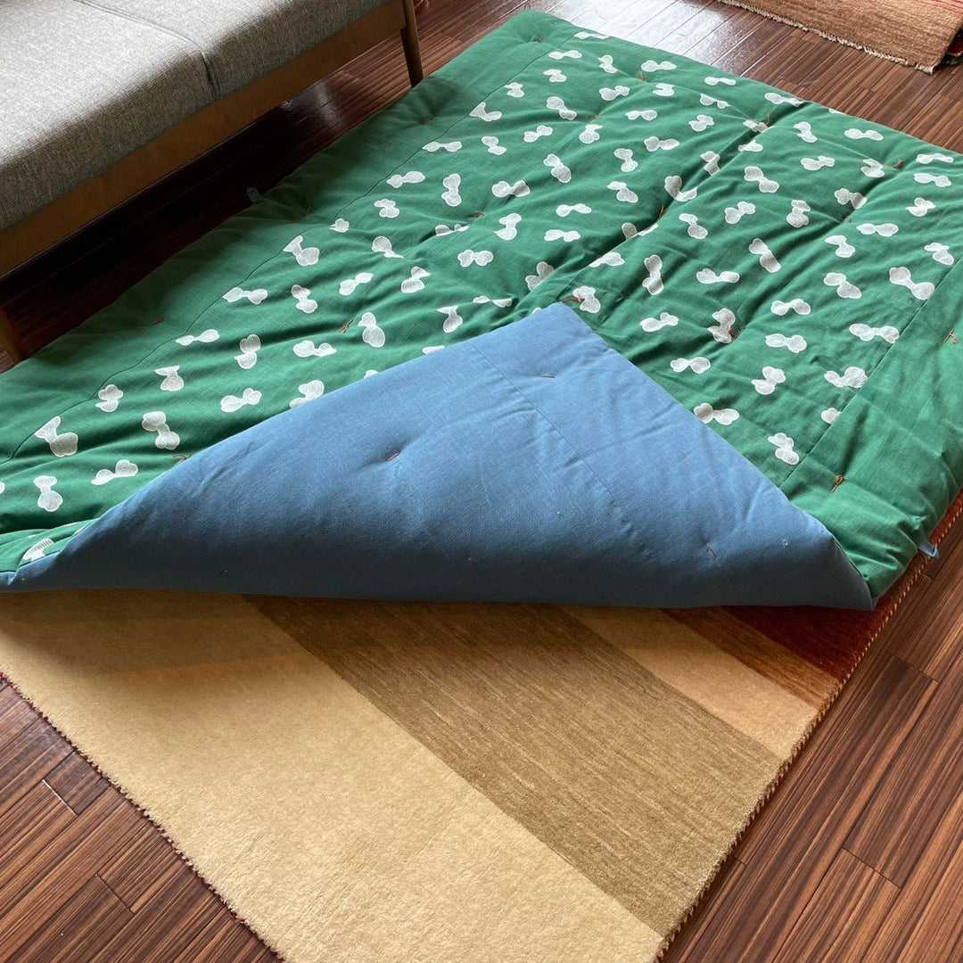 【納品事例】むら糸木綿の掛ふとんへ打ち直し - 睡眠屋