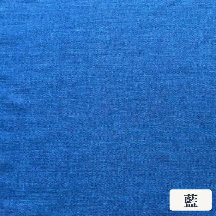 【10㎝～】綿100％のむら糸木綿の生地販売＿藍色＿睡眠屋