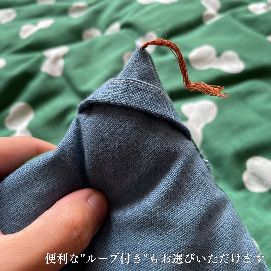 綿布団-打ち直し-むら糸木綿-柄あそび-睡眠屋-ループ付き