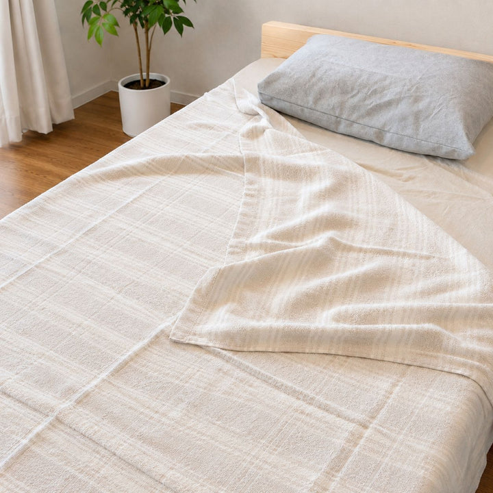 薄手で便利な 綿100％タオルケット - 睡眠屋