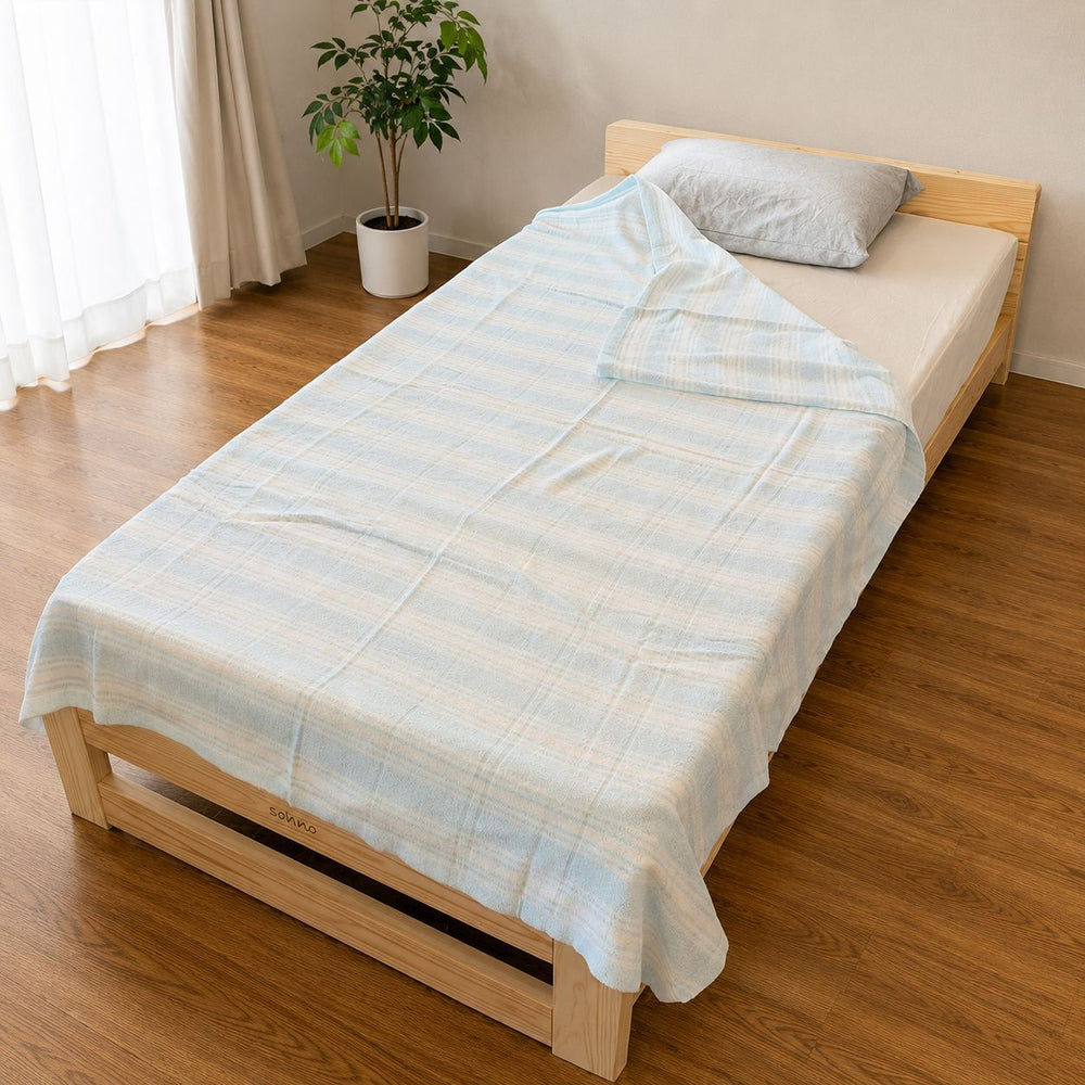 薄手で便利な 綿100％タオルケット - 睡眠屋