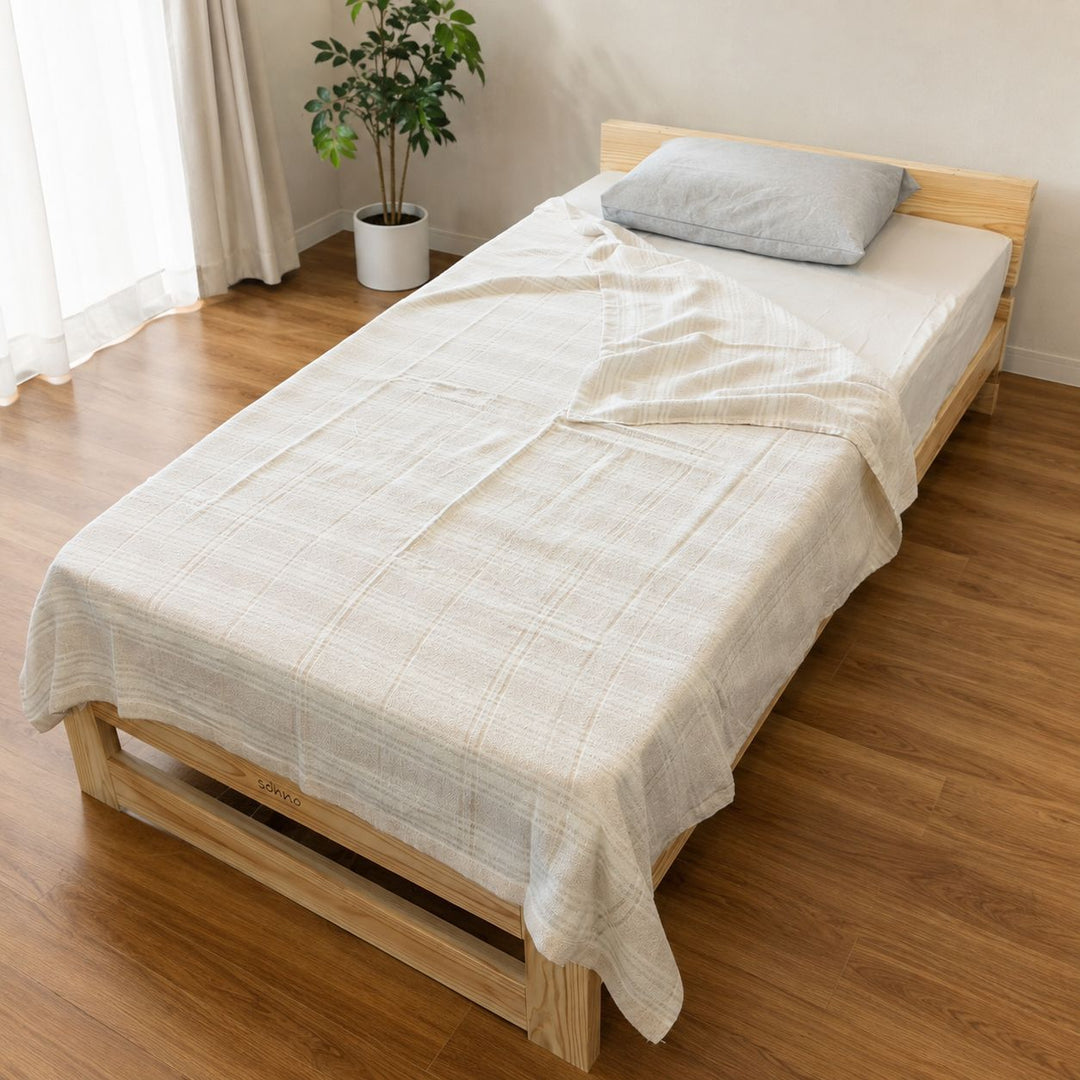 薄手で便利な 綿100％タオルケット - 睡眠屋
