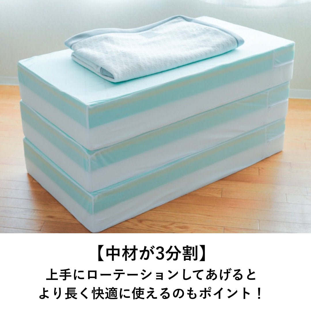 マットレス-イノアック-カラーフォーム-ファセットマットレス-ウレタン3分割可能-睡眠屋