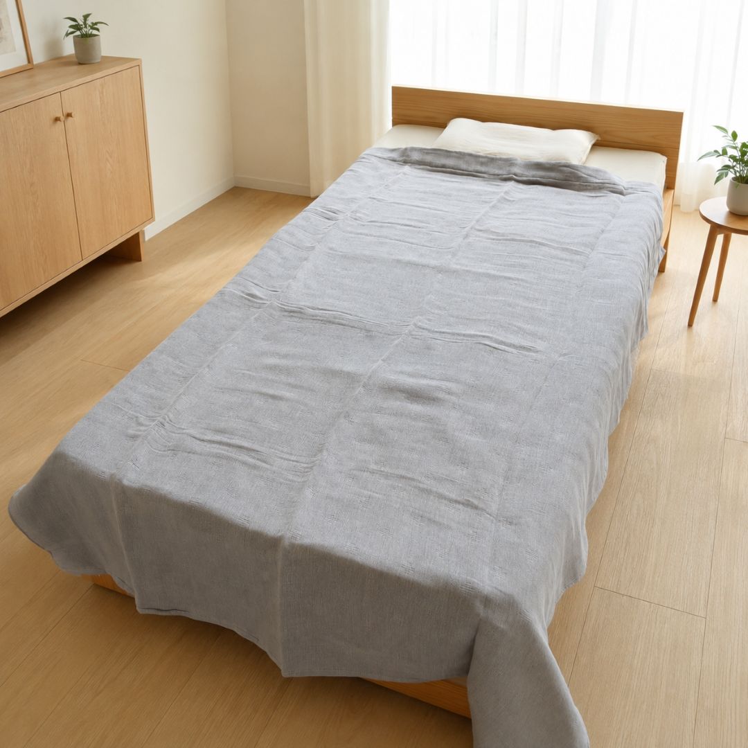 ささ和紙＿SASAWASHI＿ササワシ＿ガーゼケット＿全体イメージ＿睡眠屋