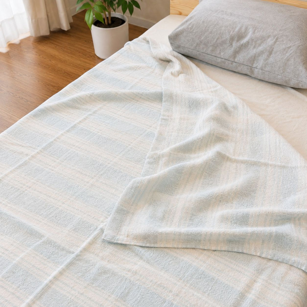 薄手で便利な 綿100％タオルケット - 睡眠屋