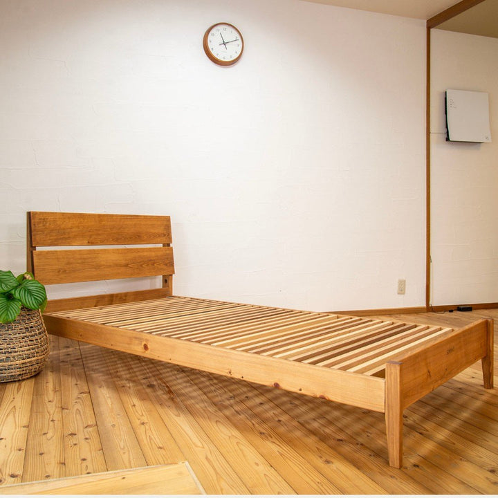 ベッドフレーム-ニューレグルス-国産ひのき無垢材-全体画像-睡眠屋