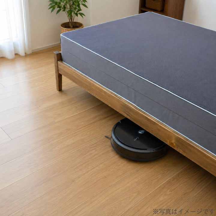 ベッドフレーム-ニューレグルス-国産ひのき無垢材-お掃除ロボット-睡眠屋