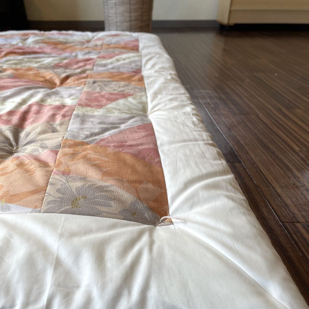 【打ち直し】ちりめん柄 掛布団 - 睡眠屋