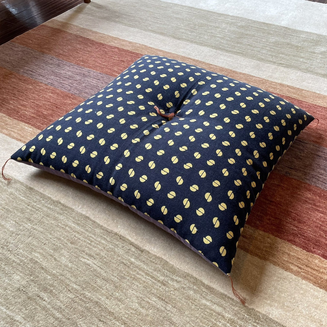 むら糸木綿 座布団 柄あそび