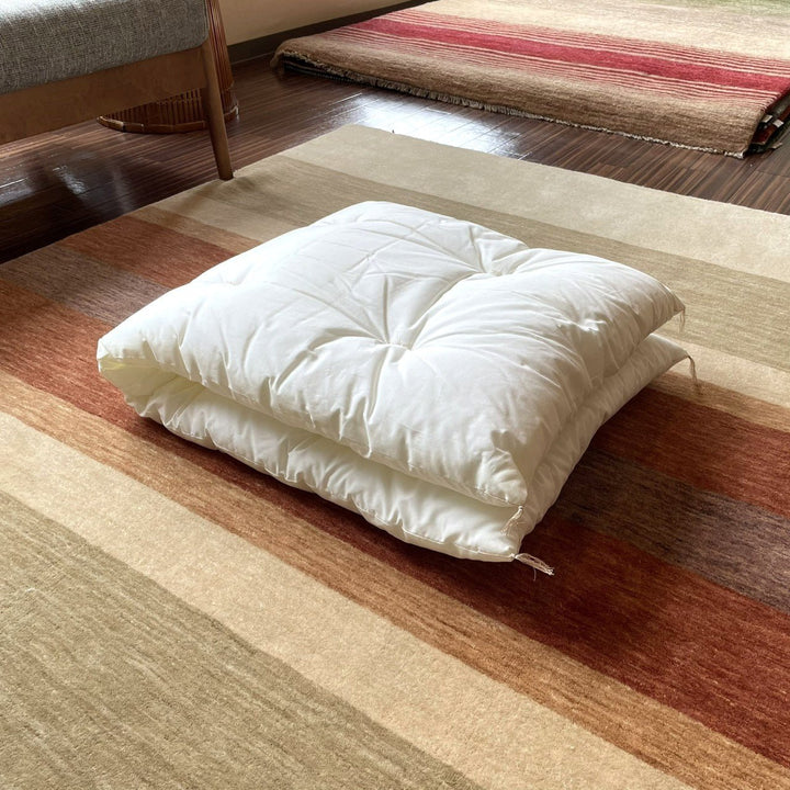 【試作品】保育園用　敷布団　無地（50×120㎝・防ダニポリエステル綿） - 睡眠屋