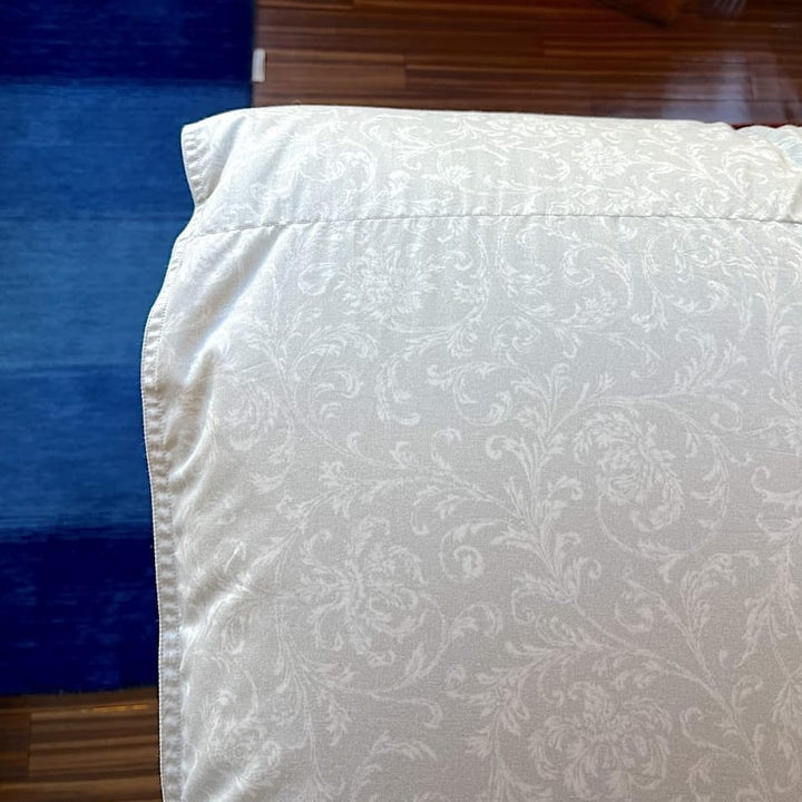 羽毛布団 -エレガント-ホルトバージグース93％-ブルー-生地-睡眠屋-シングル-本掛けけ