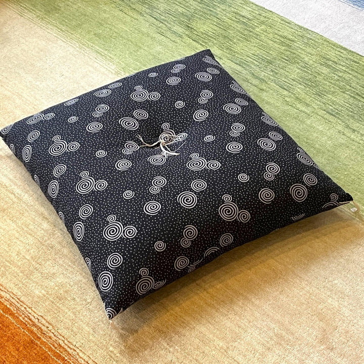 【廃番品処分】むら糸もめん座布団 うずまき-睡眠屋