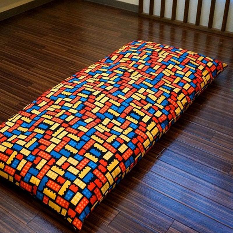 お昼寝布団敷カバー カラフルブロック - 睡眠屋 全体画像