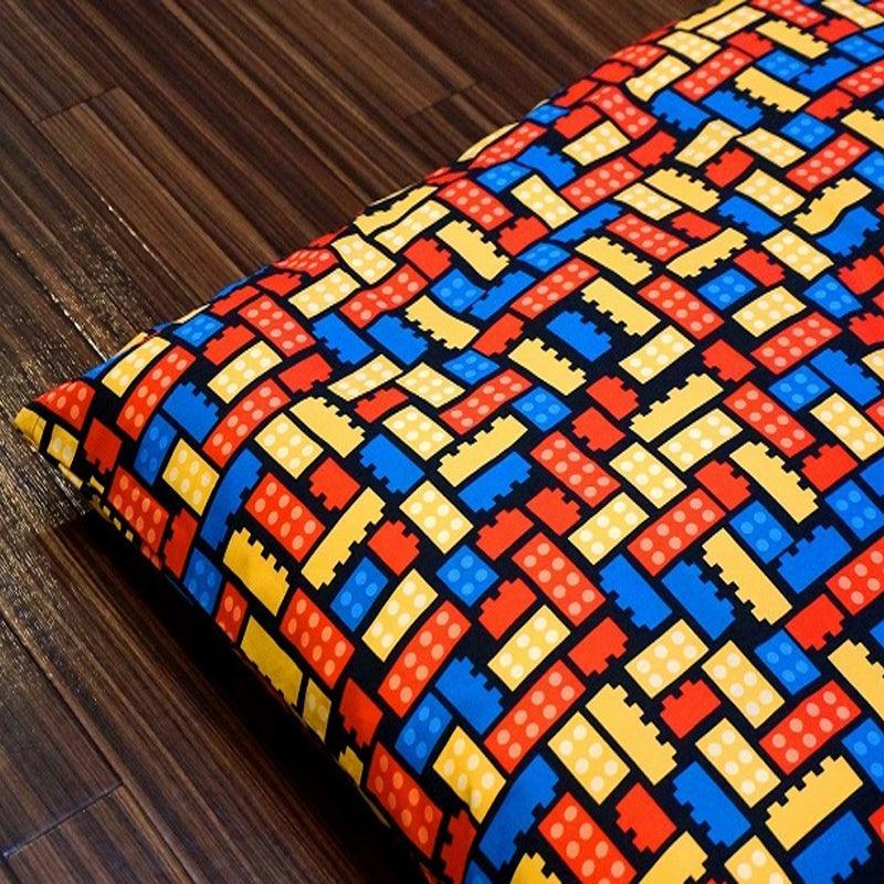 お昼寝布団敷カバー カラフルブロック - 睡眠屋 拡大画像